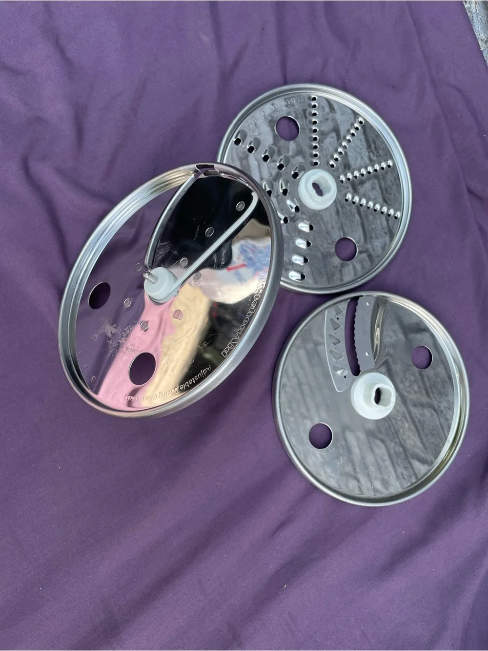 KitchenAid Stainless Steel Food Processor Disc Blade Set - Silver